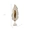 Homeroots 28" Gold And White Aluminum And Marble Leaf Tabletop Sculpture 628149 - alternate 7