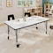 Flash Furniture Commercial Adjustable Height Rectangular Activity Table - Locking Casters-White XU-A2448-REC-WHT-T-P-CAS-GG - alternate 10