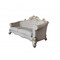 Homeroots 89" Ivory Velvet Sofa And Toss Pillows With Pearl Legs 491049 - alternate 1