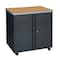 Regency Mesa Steel Mobile Locking Utility/Fax/Copy Table 30'' X 23.25'', Medium Oak 66746SCMO - alternate 1
