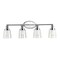 Jonathan Y Beverly 31.75" 4-Light Iron/Seeded Glass Classic Cottage LED Vanity Light, Chrome JYL7533A - alternate 10