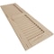 Ekena Millwork Rustic Two Equal Louver Pecky Cypress Faux Wood Shutters (Per Pair), Primed Tan, 12"W x 32"H SHULV12X32PCPR - alternate 19