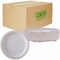 Eco-Products Vanguard 9in Sugarcane Plates, Breakroom, Disposable, Microwave Safe, 9in Diameter, White, 500PK EP-P013NFA - alternate 2