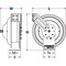 Coxreels Cord Reel With Hand Lamp, Spring Retracted, NEMA 5-20R, 12 AWG, Blue Reel Color, 50 ft Length EZ-PC13-5012-A - alternate 16