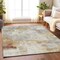 Homeroots 3' X 5' Linen Gray And Ivory Abstract Washable Indoor Outdoor Area Rug 616868 - alternate 9