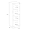 Hirsh 15" W 4 Drawer Vertical File Cabinet, Black, Letter 17892 - alternate 10