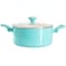 Martha Stewart Everyday Rexford 5 Quart Ceramic Nonstick Aluminum Dutch Oven in Teal 141016.02 - alternate 1