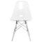 Leisuremod Dover Dining Side Chair with Acrylic Legs, Clear, 4PK EPC19CL4 - alternate 5
