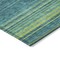 Homeroots 9' X 12' Teal Blue Lime Green And Turquoise Striped Washable Indoor Outdoor Area Rug 614843 - alternate 9