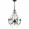 Jonathan Y Maura 5-Light 17" Crystal/Metal LED Chandelier, Black JYL9016A - alternate 16