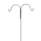 Best Garden 91'' Black Wrought Iron Double Shepherd Hook 91DH125B - alternate 1