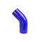 Hps Performance 4 in ID, 4-Ply High Temp Reinforced Silicone 45 Degree Elbow Coupler Hose, Blue HTSEC45-400-BLUE - alternate 1