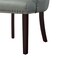 Homeroots Set of Two Tufted Light Gray and Espresso Upholstered Faux Leather Dining Side Chairs 543525 - alternate 9