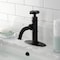 Kingston Brass One-Handle 1-Hole Bathroom Faucet with Knurled Handle, Deck Plate, and Push Pop-Up Drain KSD2825RKX - alternate 4