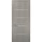 Sartodoors Modern Wood Interior Door with Hardware, Planum 0020 Grey Oak, Single Panel Frame Trims, Bathroom B PLANUM0020ID-SD-30 - alternate 1