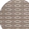 Homeroots 8' Brown And Beige Round Geometric Washable Indoor Outdoor Area Rug 599612 - alternate 8
