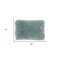 Homeroots 14" X 20" Celadon Shag Lumbar Throw Pillow 527973 - alternate 5
