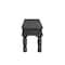 Homeroots 58" Black Floral Distressed Solid Wood Dining Bench 522089 - alternate 8