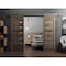 Sartodoors Sturdy Double Barn Door with Frosted Glass Oak 48x80 (2* 24x80) Solid Core Modern Interior QUADRO4088DB-S-AKA-48 - alternate 1