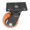Vestil Polyurethane Swivel Caster 4 In. Diameter x 2 In. Width 551 Lb. Capacity Orange/Silver CST-E6-4X2PUP-S - alternate 6