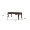 Homeroots 72" Dark Brown Wood Executive Desk With Three Drawers 491398 - alternate 5