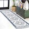 Jonathan Y Marokko Diamond Tribal Medallion Ivory/Blue 2 ft. x 8 ft. Indoor/Outdoor Runner Rug SMB127C-28 - alternate 1