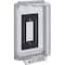 Safety Technology International Universal Stopper Cover, Polycarbonate, Flush Mount, 5 1/2 in W x 8 1/8 in H x 2 7/8 in D, Clear STI-13300NC - alternate 1