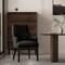 Manhattan Comfort Beever Chenille Wood Armchair in Black DC103AR-BK - alternate 7