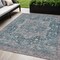 Homeroots 5' X 8' Blue Medallion Washable Indoor Outdoor Area Rug 607999 - alternate 1