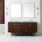 James Martin Vanities Amberly 72'' D Vanity, Mid-Century Walnut w/ Parisien Bleu Top w/FreePower Wireless Charger 670-V72-WLT-FPBL - alternate 10