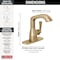 Delta Stryke Single Handle Bathroom Faucet, 6.56 in, Lumicoat Champagne Bronze 576-CZ-PR-MPU-DST - alternate 6
