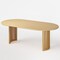 Homeroots 79" Natural Solid Wood Double Pedestal Base Oval Dining Table 712135 - alternate 7