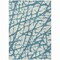 Homeroots 5' X 8' Teal Blue And Ivory Abstract Washable Indoor Outdoor Area Rug 614390 - alternate 9
