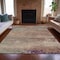 Homeroots 8' X 10' Brown Gray And Purple Abstract Washable Indoor Outdoor Area Rug 630834 - alternate 8
