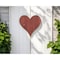 Homeroots 12" Rustic Red Reclaimed Wood Heart Wall Decor 384901 - alternate 5