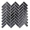 Apollo Tile Black 11 in x 12.6 in Glass Glossy Floor and Wall Mosaic Tile 4.81 sqft/case, 5PK APLHB88091A - alternate 1
