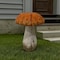 Homeroots 15in Orange And White Polyresin Mushroom Outdoor Statue 523603 - alternate 5