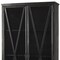 Homeroots 38in Black Glass and Metal Display Cabinet With Two Doors 611069 - alternate 5