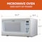 Commercial Chef 1.6 Cu.Ft.Countertop Microwave Oven, 1000 Watts, Small Compact Size, 10 Power Levels, White CHM16100W6C - alternate 7