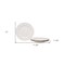Homeroots White Four Piece Weave Stoneware Service For Four Dinner Plate Set 483498 - alternate 7