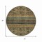 Homeroots 8' Gray Gold And Brown Round Medallion Washable Indoor Outdoor Area Rug 615904 - alternate 8