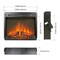 Edendirect 23 in. Ventless Electric Fireplace Insert, Ultra Thin Heater with Log Set , Remote Control ZR-W1769P164927 - alternate 8