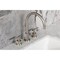 Kingston Brass Widespread Bathroom Faucet with Knurled Handle and Brass Pop-Up, Brushed Nickel KS8928KNL - alternate 5