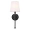 Jonathan Y Olivia 6.5" 1-Light Contemporary Traditional Candlestick Metal/Crystal LED Vanity, Black JYL9920B - alternate 11