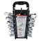 Performance Tool 12 pc. Stubby Wrench Set, SAE, Metric, Storage Rack W1157 - alternate 5