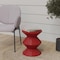 Leisuremod Aura Modern Side Table - Double Hourglass Design, ABS Plastic, Indoor/Outdoor Use AST15R - alternate 8