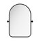 Homeroots Set of Two Black Iron Arch Tilting Framed Bathroom Vanity Mirrors, 2PK 565033 - alternate 7
