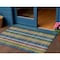 Homeroots 3' X 5' Navy Blue Pink And Sage Plaid Washable Indoor Outdoor Area Rug 613975 - alternate 1