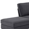 Homeroots 88" Gray Fabric Modular Sofa With Black Legs 568271 - alternate 11