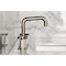 Kingston Brass Widespread Bathroom Faucet with Push Pop-Up Drain, Brushed Nickel KS1418KNX - alternate 6